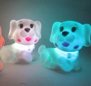 different styles lovely pvc light toys at night, shining pvc cute vinyl toys, custom plastic light up toys