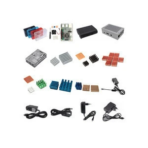 Different Type Raspberry Pi 3 Model B/Pi 2/B+ Aluminum Cooling Heatsink Case Fan Set Kit Accessories