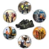Different Upper Unisex Adults Large Width Safty Stylish SBP Professional Anti-Skid Work Shoes