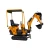 Import Digging Machine 0.7 Ton Small Mini Excavator with Attachments from China