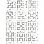 DINGJIE customized T track V slot shape aluminum extrusion frames extrusion profile