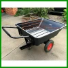 directly factory wholesale 10CBF Utility Plastic tray ATV Tipping Trailer Tructer ATV dump trailers sand truck trailers