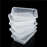 Disposable plastic fast food box transparent packaging box environmental protection PP rectangular fruit and vegetable box