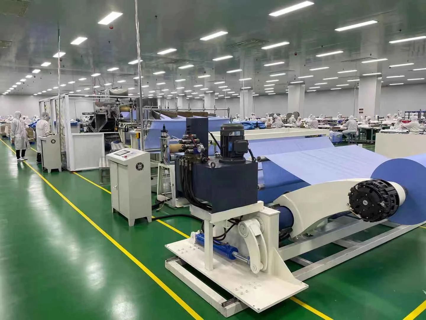 disposable surgical drape  folding machine paper+PE film embossing and folding machine