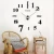 Import DIY Wall Clock 3D Home Modern Decoration Crystal Mirror Living Room Gift sticker from China
