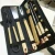 Import DLSW-G10 Wood handle stainless steel grill brush set all in one pc 10pcs set bbq tool in nylon bag from China