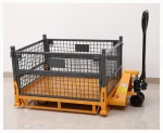Double color box storage wire mesh cage bulk storage stackable rack  collapsible wire mesh pallet