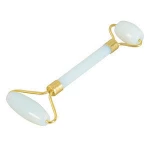 Double Roller jade Facial Slimming Massager Semi-precious Stones Massage Stones Opalite Facial Roller