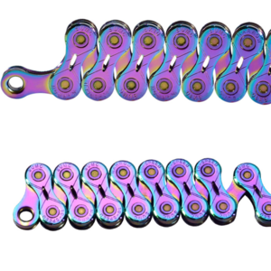 E-12S 1/2&quot; 3/32&quot; 116L 9s/10s/11s/12s Colorful Hollow Folding MTB Mountain Bicycle Chain Rainbow Bike Chain