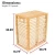 Import Easily Transport Foldable Laundry Hamper Basket With Lid And Removable Liners from China
