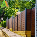 Easy maintenance foaming layer mould proof fencing trellis gates balcony pvc fence board