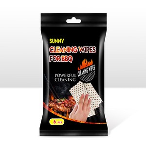 ECO Friendly Non Alcoholic Custom Disposable Fruit Scent BBQ Tools Customized Cleaning Wet Wipes