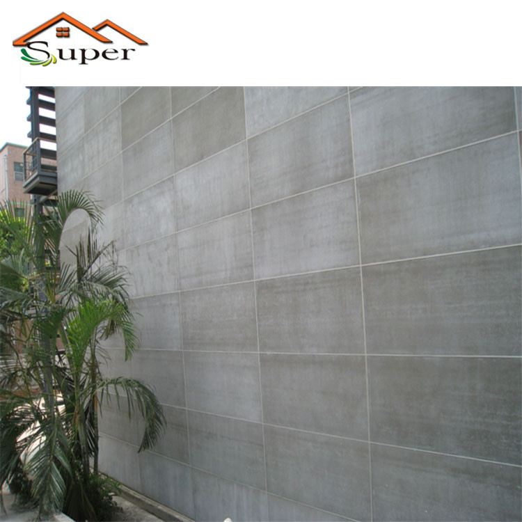 Eco-Friendly Reinforced Fire Rated 18mm Gray Full Color Fiber Cement Board For Floor