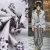 Import Elastane grey floral printed scuba knit material fabric for men suits from China