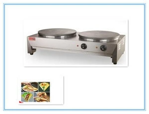 Electric double plate crepe maker