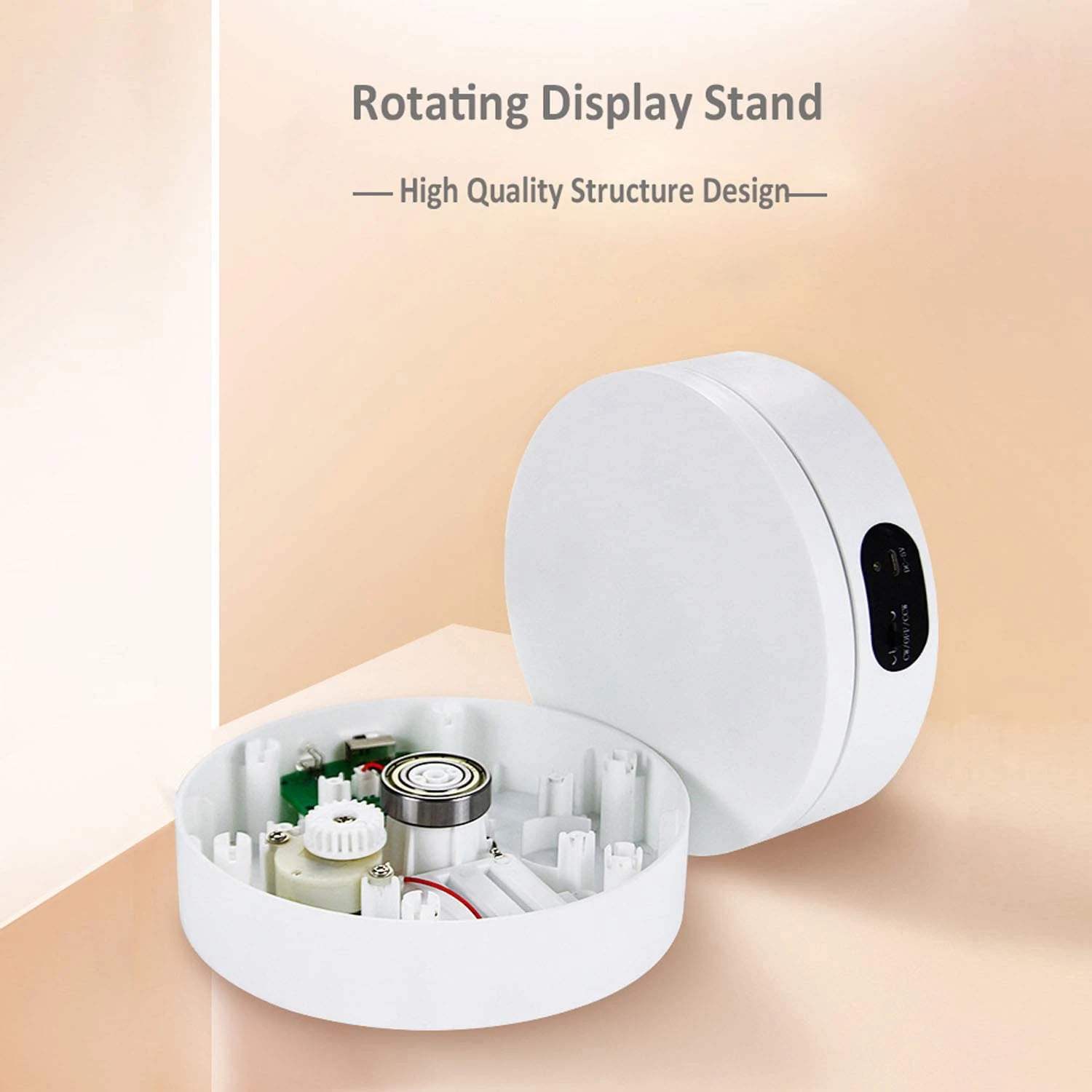 Electric Rotating Display Stand 360 Degree Turntable Jewelry Holder Battery for Photography Video Shooting Props