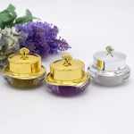 Elegant! luxury cosmetics 5 g acrylic jar crown gold lid containers