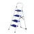 Import EN14183  safety steel folding wide step ladder with slip resistant steps and feet from China