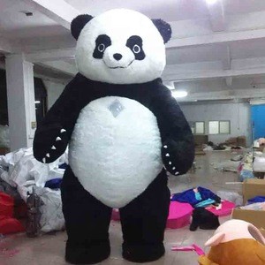 Enjoyment CE big inflatable panda mascot costume adults for sale
