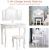 Import Environmental MDF bedroom set home decoration modern dressing table design mirror baby dressers from China