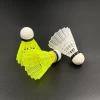 Exported To Worldwide Yellow White LED Badminton Tournament Nylon Shuttlecocks