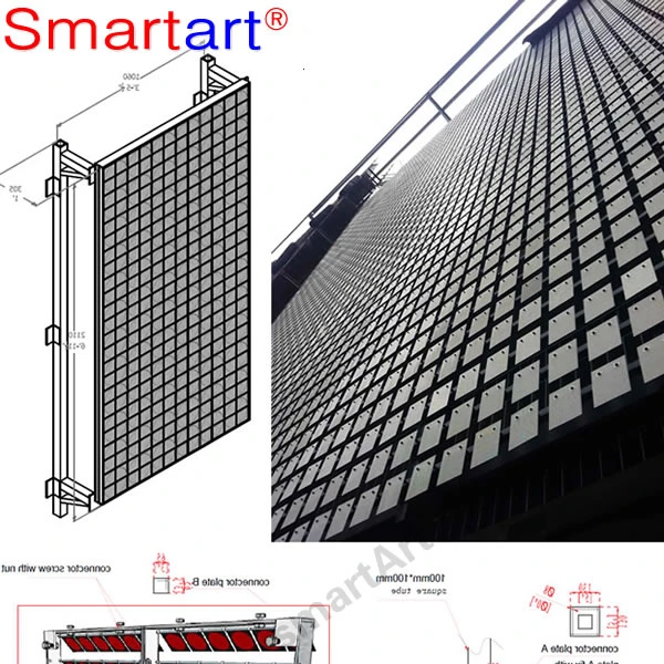 Exterior PVDF Coated Perforated Aluminum Facade Panel for Buildings