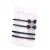 Import factory classic women hair accessories 4 pcs set black hairpin rhinestone bow metal hairpin from China