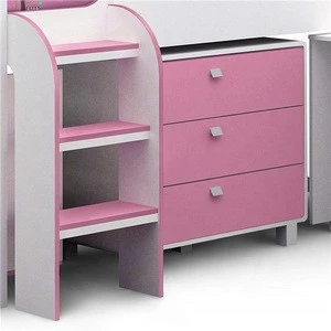 Factory Direct Cheap Price Latest New Design Wooden Children Bunk Bed with Desk