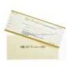 factory direct sell cheap price 200g coated paper customized Custom Pre Printed Gift Certificates