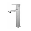 Factory direct square design 304 stainless steel bathroom faucet brushed sanitary ware with wholesale price