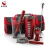 Factory Direct Stainless Steel Cocktail Boston Shaker Bar Tools Set with PU leather Bag