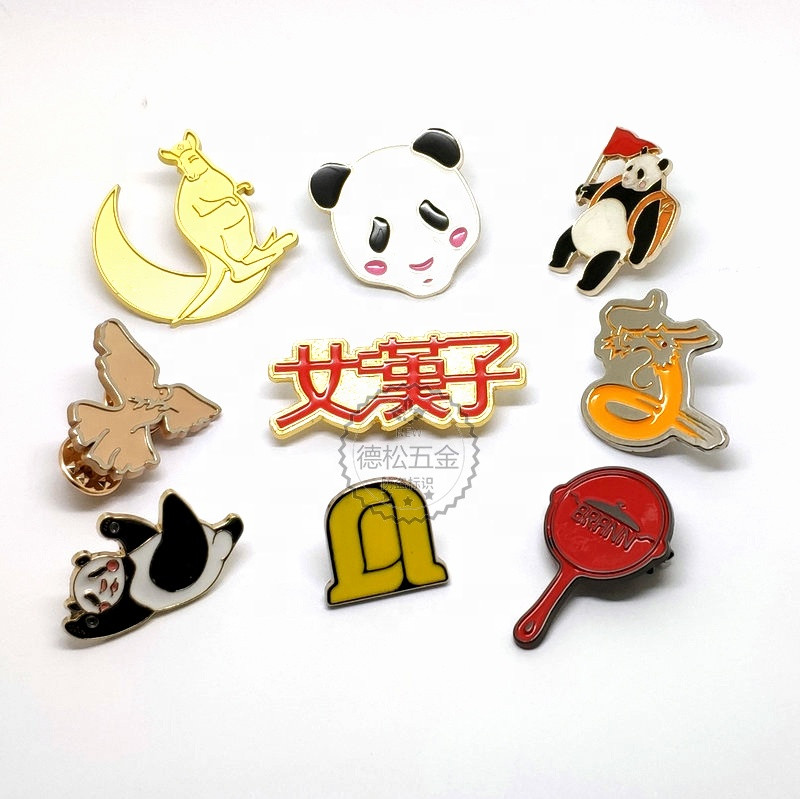 Buy Factory Manufacturer Metal Pin Butterfly Button Name Logo Custom ...