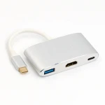 Factory Outlet Store in audio & video cables 4k 3 in 1 multiport adapter cable usb-c to hdmi