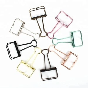 Factory Price Folding Metal Colorful Long Tail Clip Binder Clip