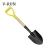 Import factory price garden unfold wood handle small Spade &amp; Shovel from China