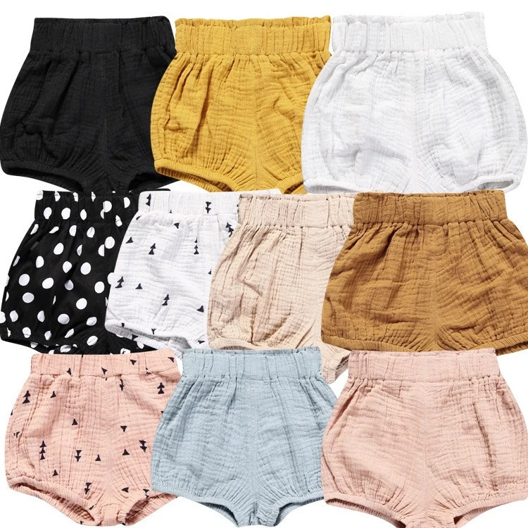 Factory price summer boutique multi color toddler bloomers casual girl PP baby pants, newborn boys infant harem shorts