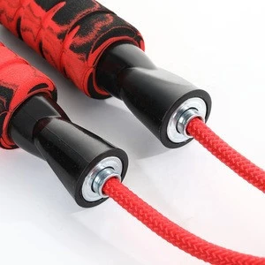 Factory Wholesale High Quality Double Bearing Weighted Jump Rope/Skipping Rope For Fitness Exercise