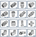 Factory wholesale Hydraulic fittings AB male BSPP NPT threads carbon steel hydraulic tee fittings for machine