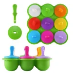 Factory Wholesale Silicone Ice Cream Mould Ice Cube Tray Popsicle