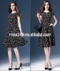family clothing and printed short sleeve women fashion dress