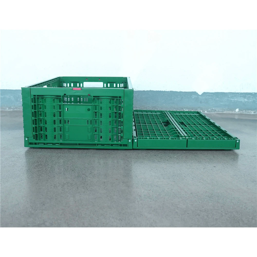 farm use 23.6" x 15.7" x 9.0" reusable and stackable plastic collapsible crate