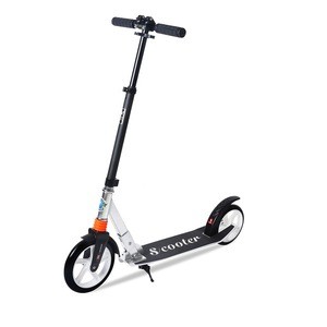 Fashion 2 wheel aluminum  PU wheel folding adults OEM Factory   kick scooter with front  suspension