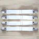 Fashion Hot Sale 4 pcs/set Adjustable Bed Sheet Grippers Clips Holder Set Elastic Bed Sheet Clip