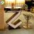 Import Fashion Hotel KTV Furniture High Top Bar Tables Tall Bar Table With Z Shape Legs from China