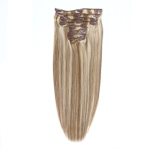 Fashion Mixed Color Clip on Hair Extension