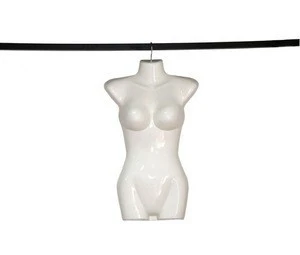 Fashion swimwear  plastic mannequin female troso half body hanger mannequins for sale