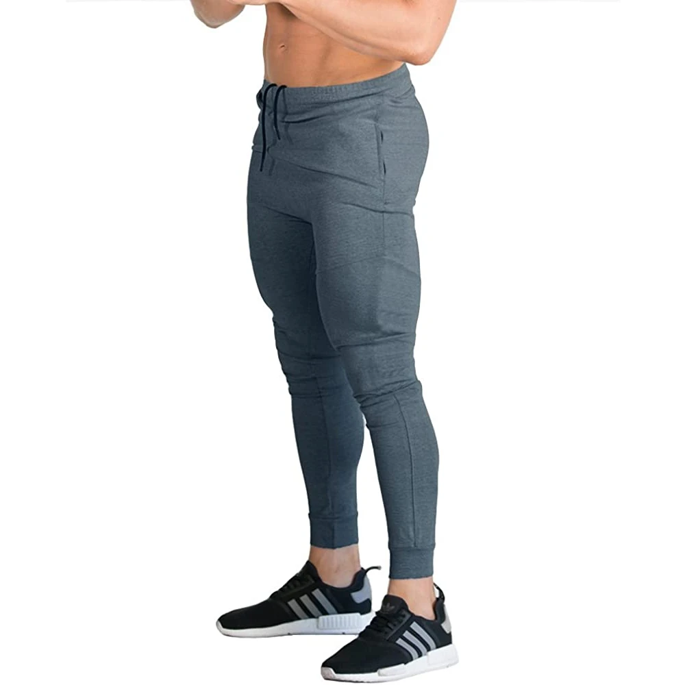 Fashionable mens trousers Fitness pants men multi pocket casual pants