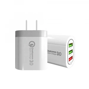 Fast Quick Charge QC 3.0 2.4A 3 Port USB US Plug Adapter Charger