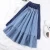 Import Female A-Line Long Denim Skirt Pockets Women High Waist Midi Jeans Skirts Dark Blue,Light Blue Plus Size Skirt from China