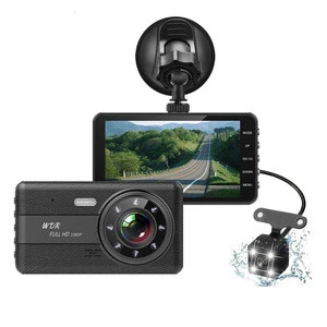 FHD 1080P Dual Camera Lens Car Black Box Recording Camera Front And Rearview Dash Cam 4 Inch Screen Night Vision H525